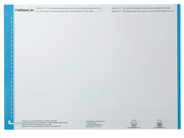 ELBA ETIKET VOOR HANGMAPPEN VR LADE BLAUW 1 VEL 27 ET