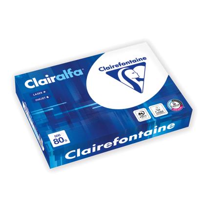 CLAIREFONTAINE papier CLAIRALFA A4 80g 500 VEL