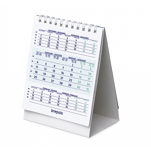 BREPOLS BUREAUKALENDER STAAND 105X130