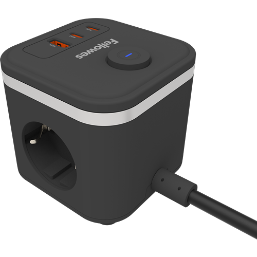 FELLOWES POWER CUBE ZWART