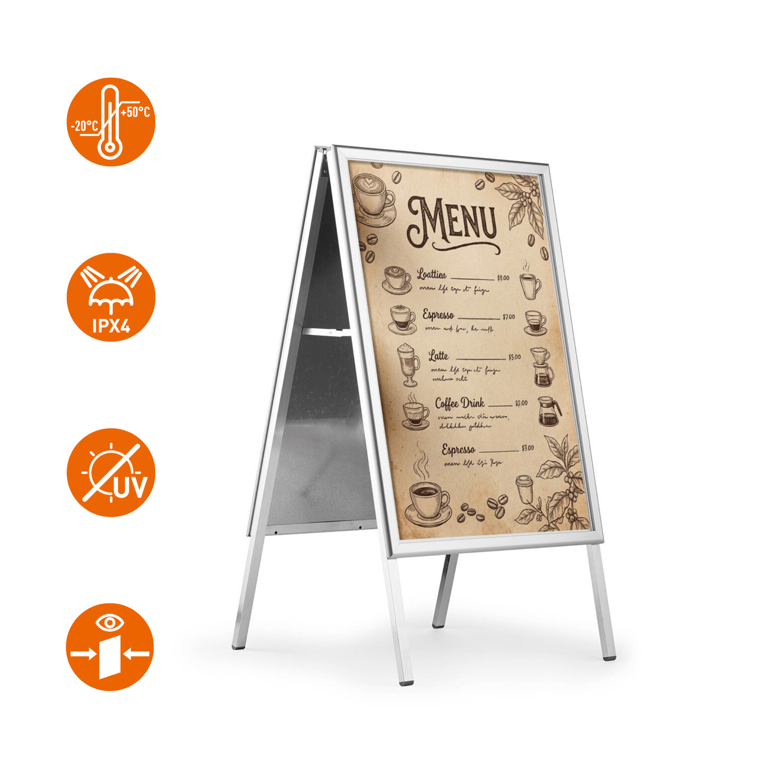 DURABLE STOEPBORD FOLD OUTDOOR A1