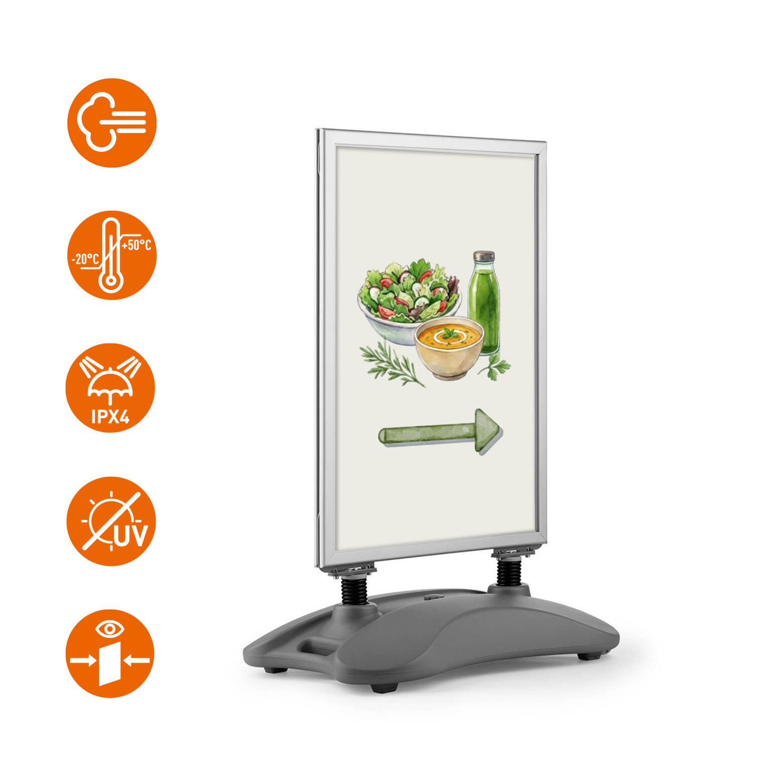 DURABLE STOEPBORD HEAVY BASE OUTDOOR A1