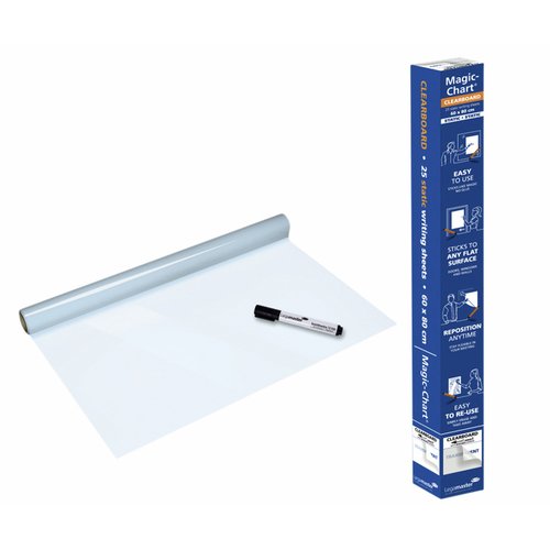 LEGA MAGIC CHART CLEARBOARD 60X80CM