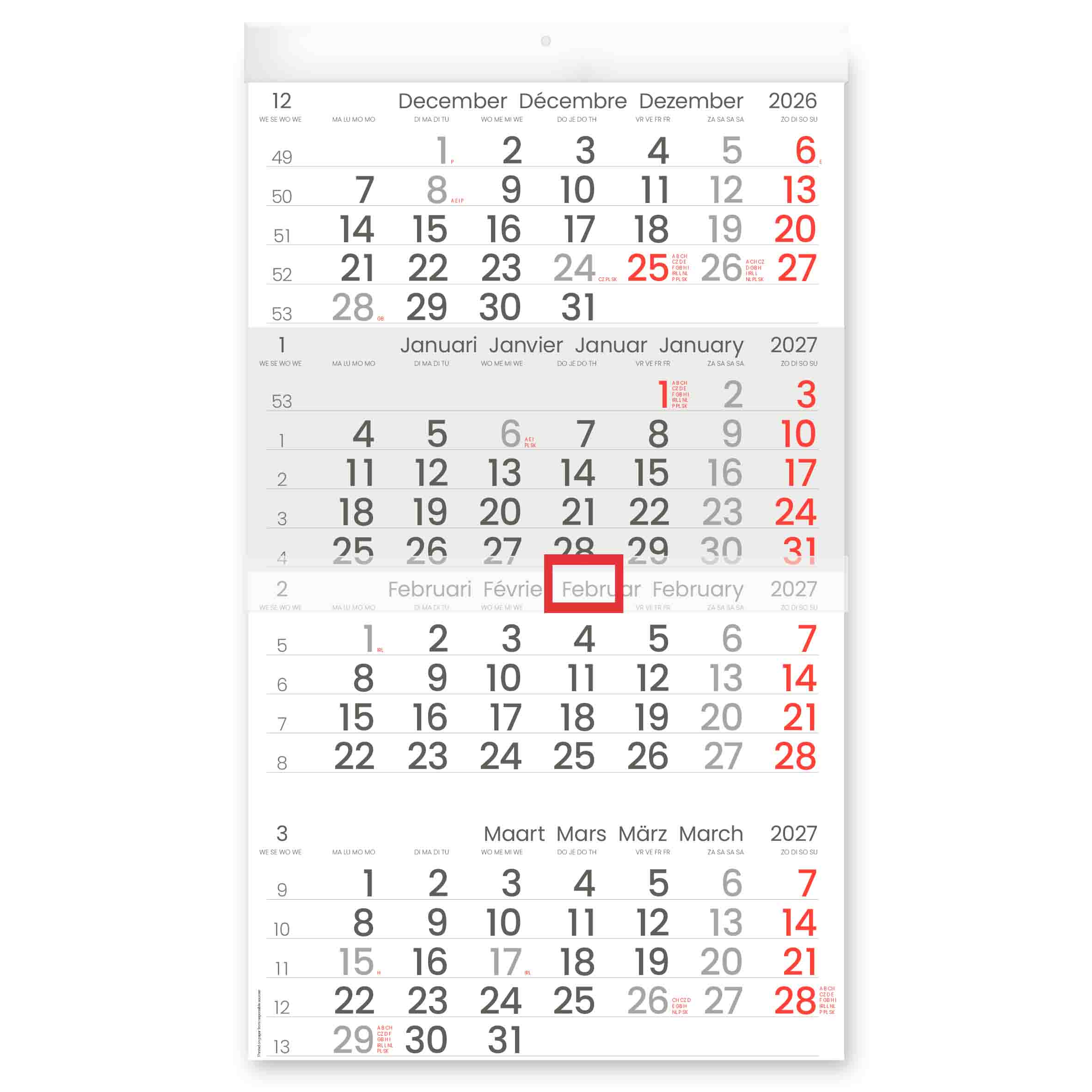 STROBBE 4-MAANDKALENDER