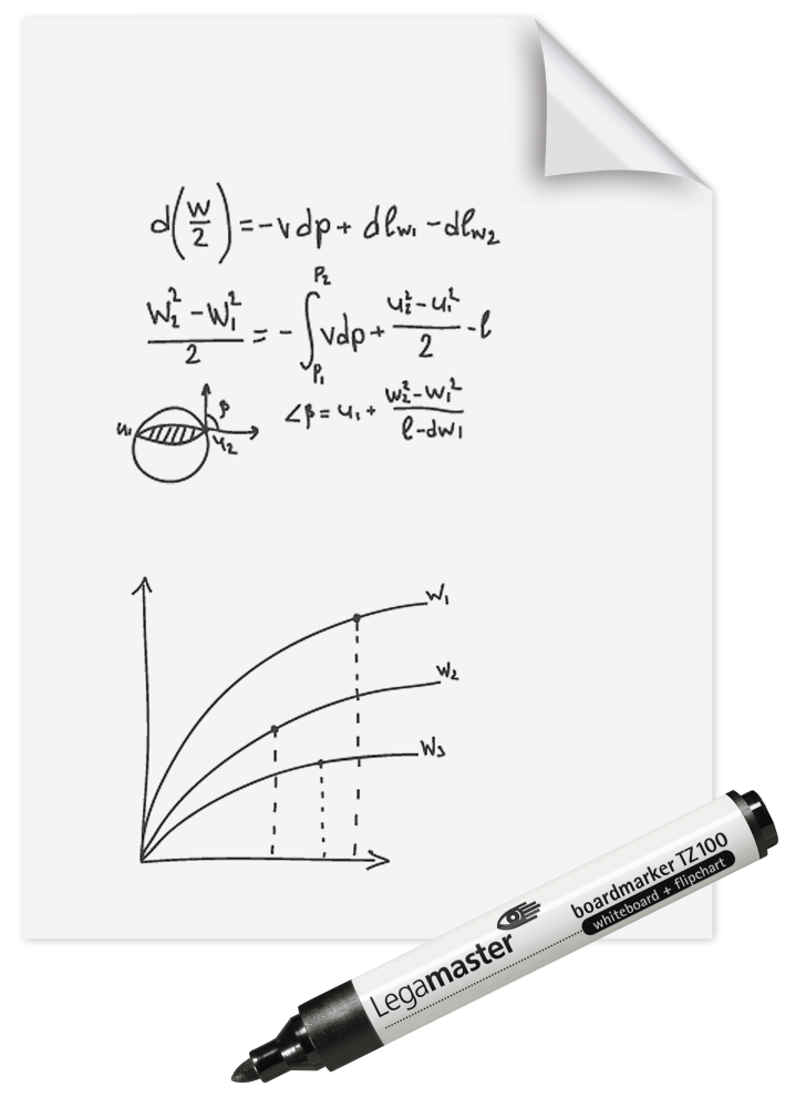 LEGA MAGIC CHART WHITEBOARD 60x80cm