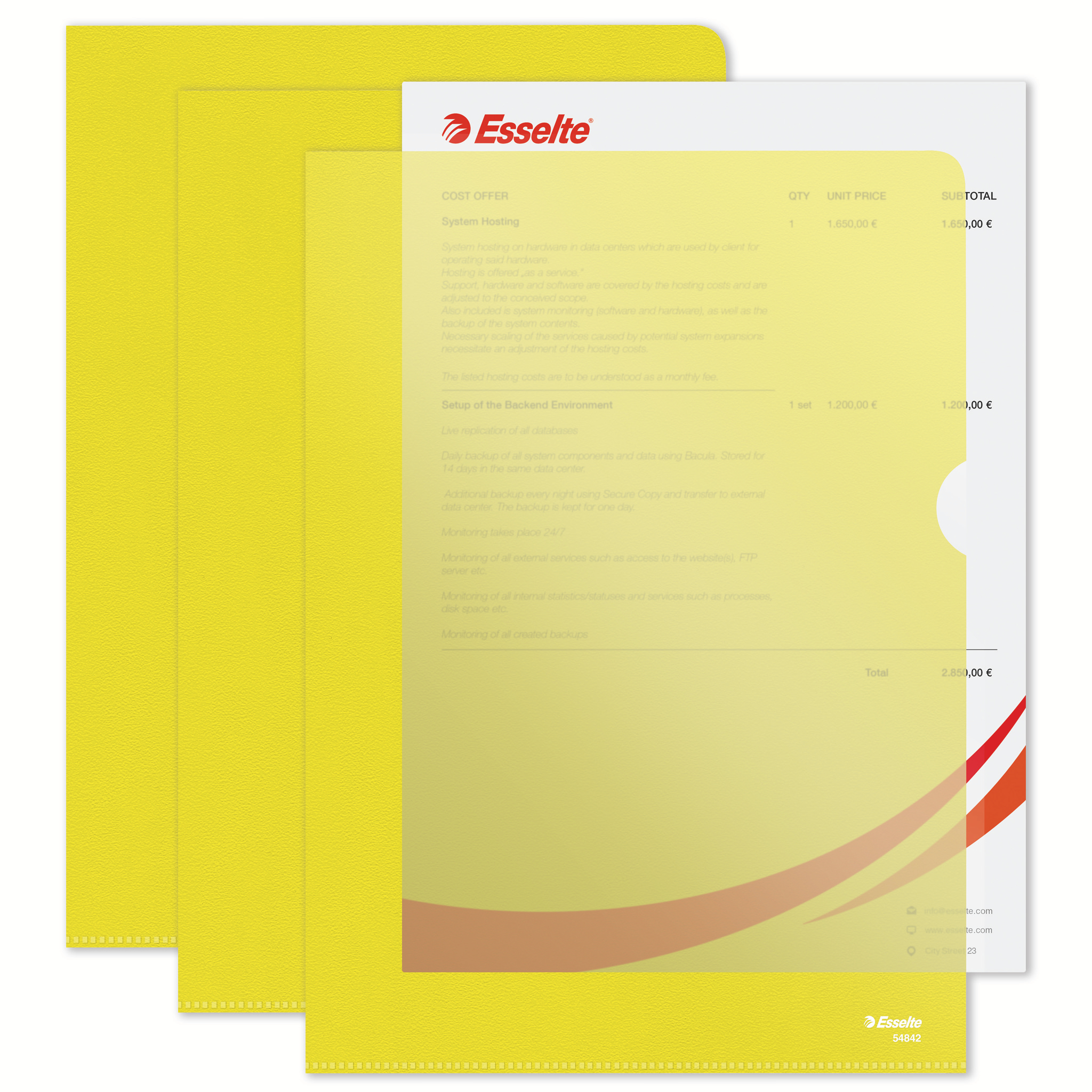 ESSELTE L-MAP PP GENERFD GEEL 100