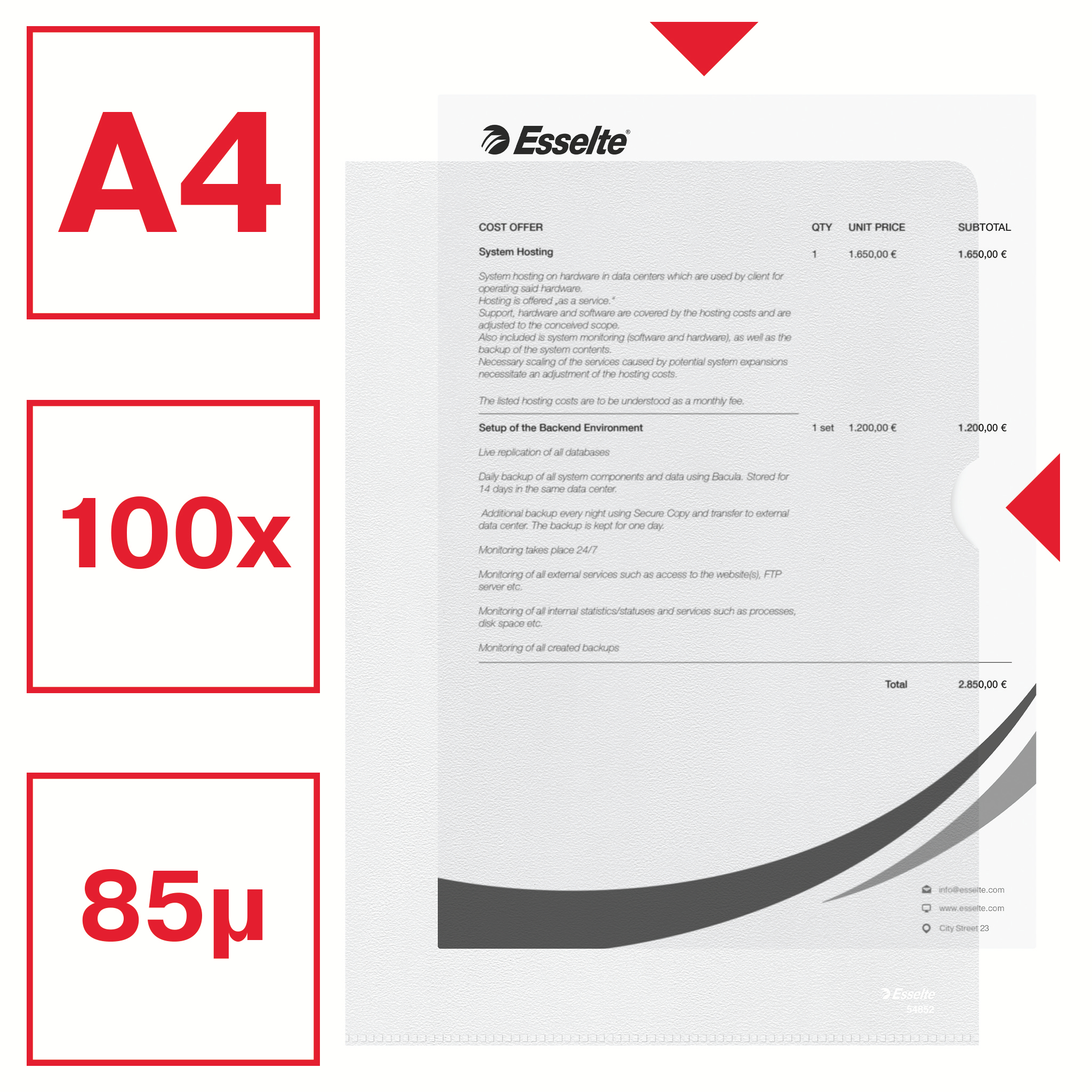 L-MAP PP A4 ECONOMY TR 100X