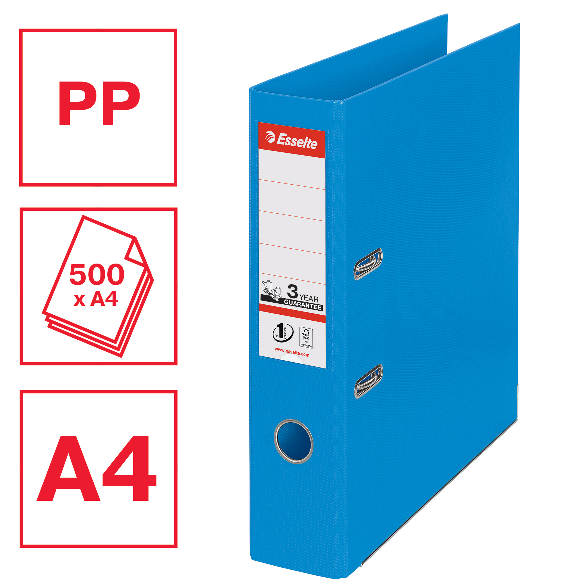 ESSELTE ORDNER VIVIDA 75MM BLAUW                            