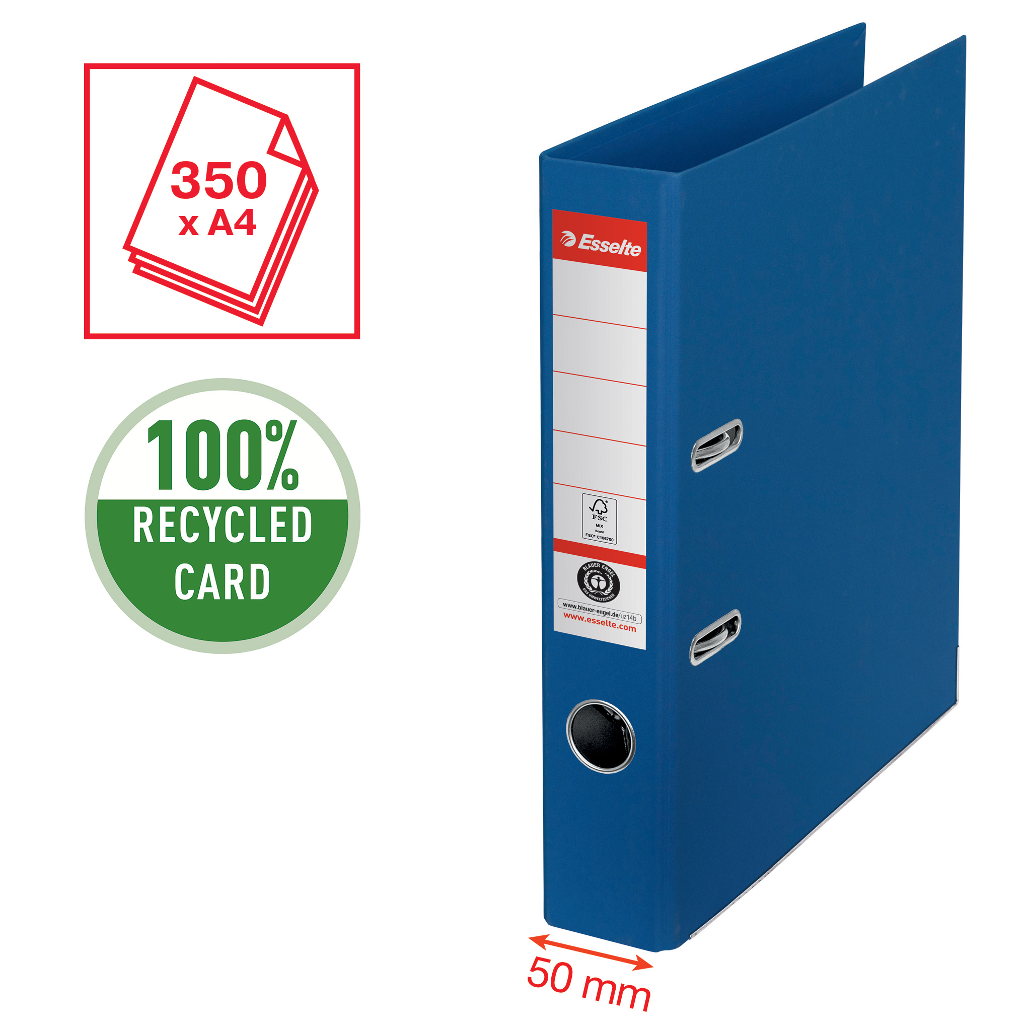 ESSELTE ORDNER 50MM BLAUW 10ST