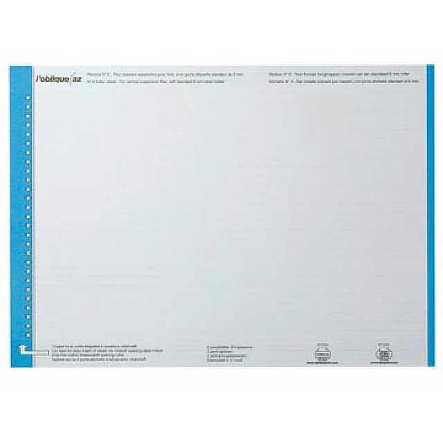 ELBA ETIKET VOOR HANGMAPPEN VR LADE BLAUW 1 VEL 27 ET