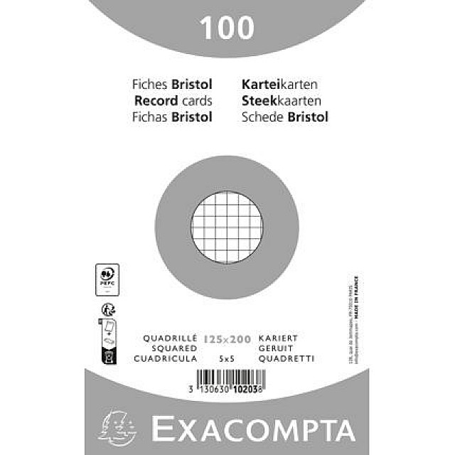 EXAC STEEKKAART 125X200 RUIT