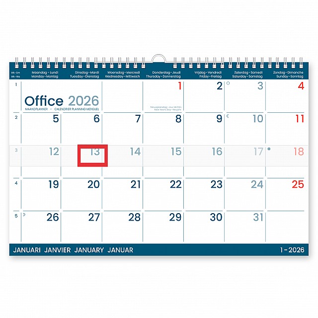 STROBBE OFFICE MAANDKALENDER