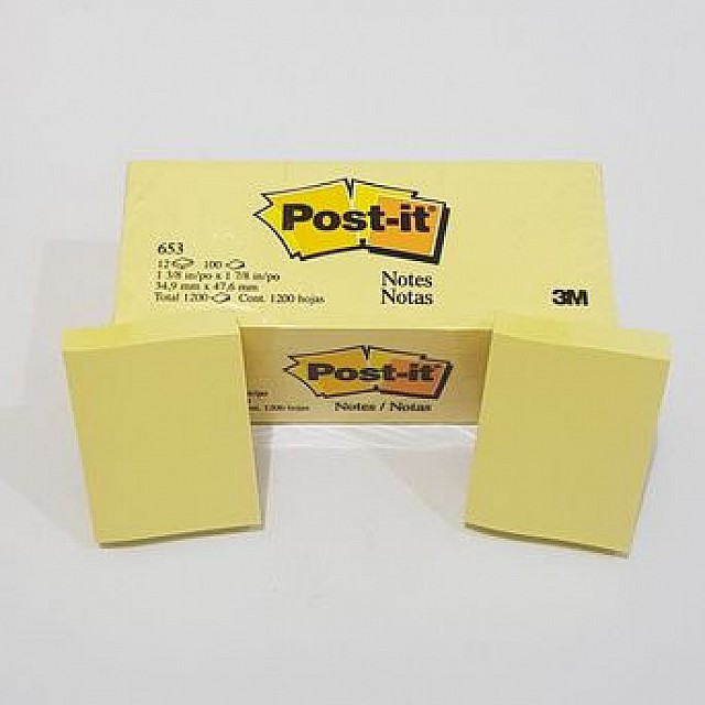 POST-IT NOTES 38X51 653 12ST NETTO