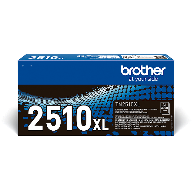 BROTHER TN2510XL Black Toner Cartridge ISO Yield up to 3.000