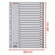 ESSELTE TABBLAD PP GRIJS 1-20