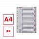 ESSELTE TABBLAD PP GRIJS 1-20