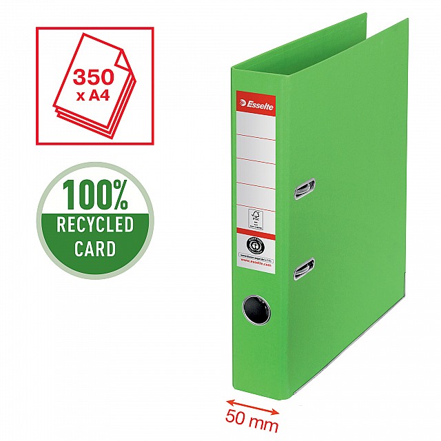 ESSELTE ORDNER 50MM GROEN 10ST
