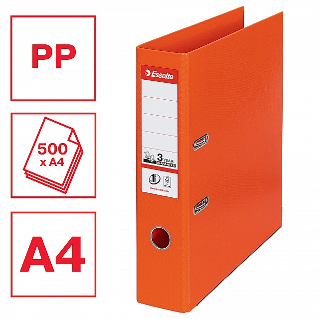 ESSELTE ORDNER PP 8CM ORANJE