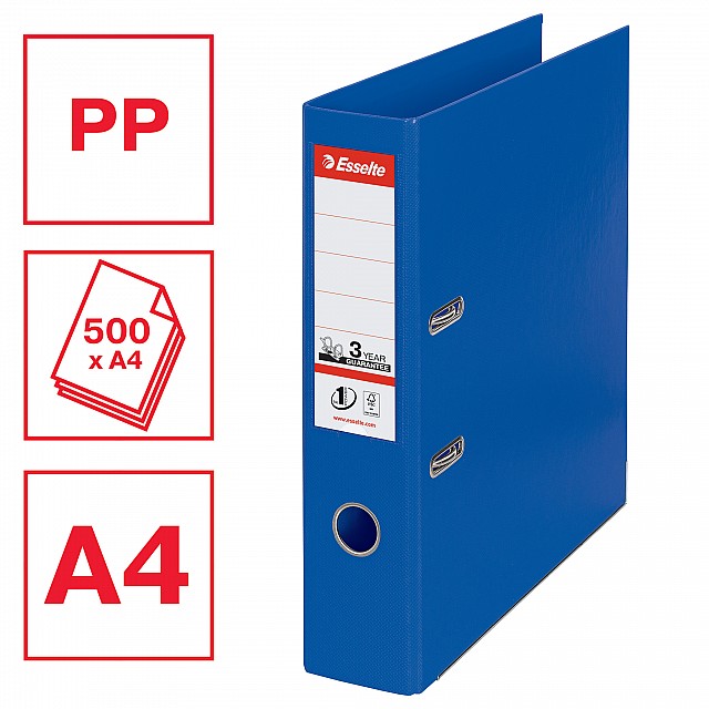 ESSELTE ORDNER PP 8CM BLAUW