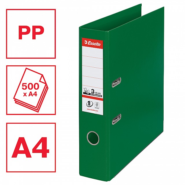 ESSELTE ORDNER PP 8CM GROEN