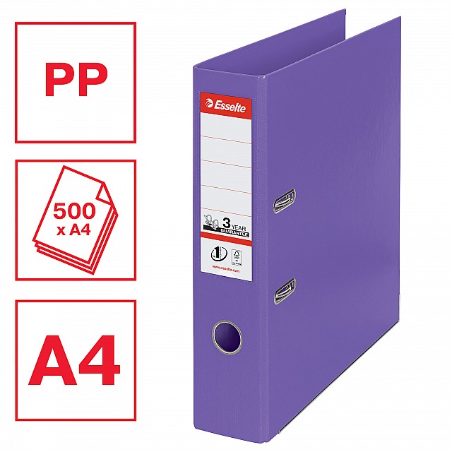 ESSELTE ORDNER PP 8CM LILA