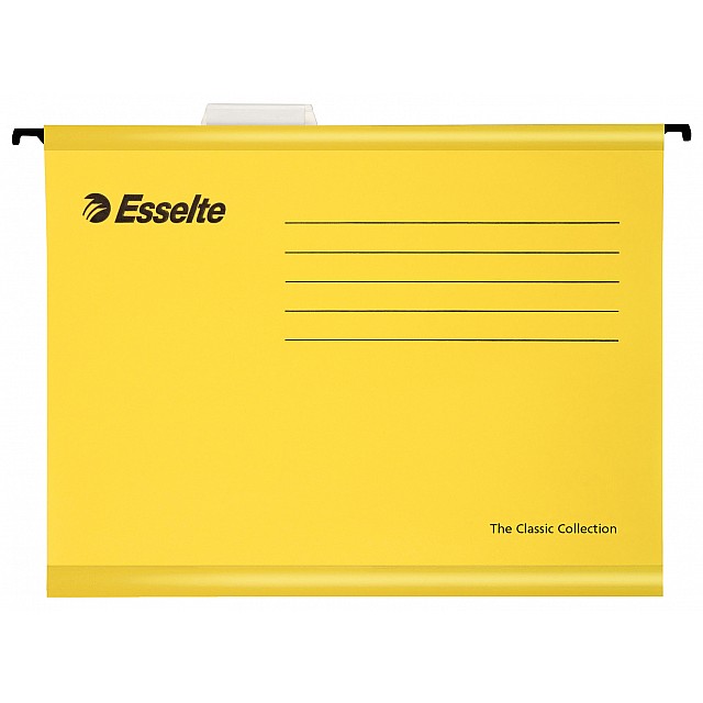 ESSELTE HANGMAP PLUS GEEL 25ST                              