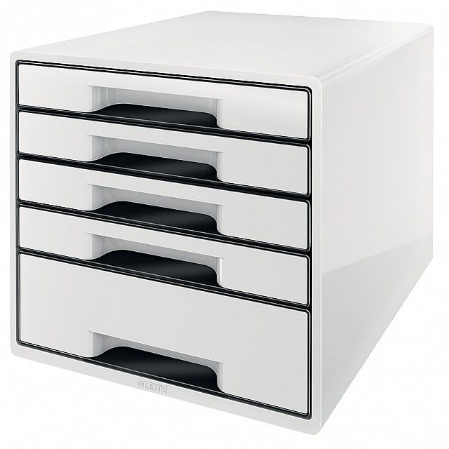 LEITZ DESK CUBE 5LADEN WIT