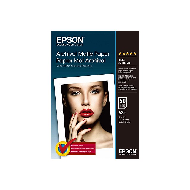 EPSON Matte archival paper inktjet 192g/m2 A3+ 50 sheets 1-p