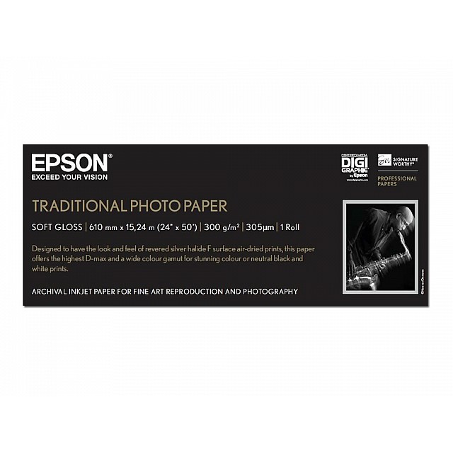 EPSON S045055 Traditional photo paper inktjet 330g/m2 610mm
