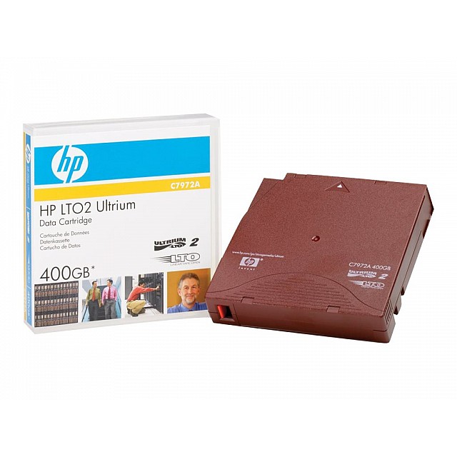 HPE LTO Ultrium 2 non-custom labelled data cartridge 200 / 4