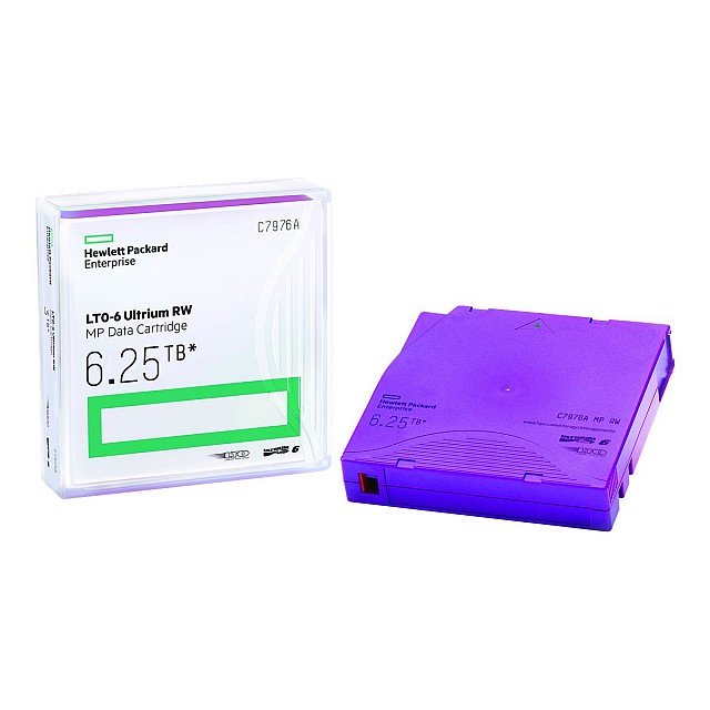 HPE LTO Ultrium 6 6,25TB MP RW Non Custom Labeled 20-pack