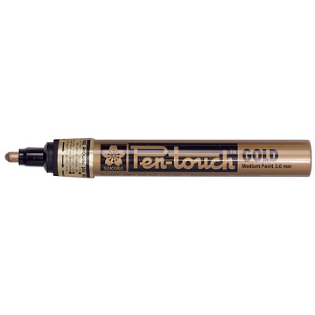 MARKER PEN-TOUCH 2MM M GOUD