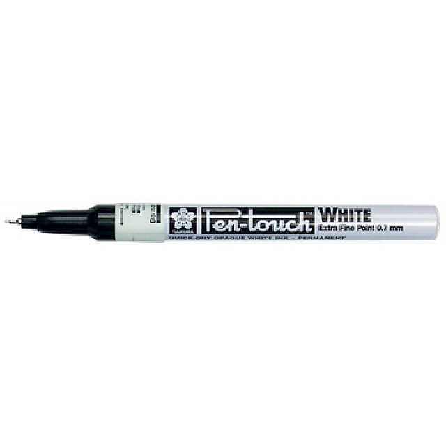 MARKER PEN-TOUCH 0,7 EF WIT