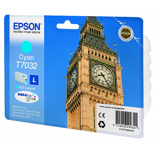 EPSON T7032 inktcartridge cyaan standard capacity 9.6ml 800