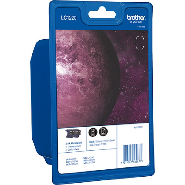 BROTHER LC-1220 inktcartridge zwart standard capacity 2 x 30