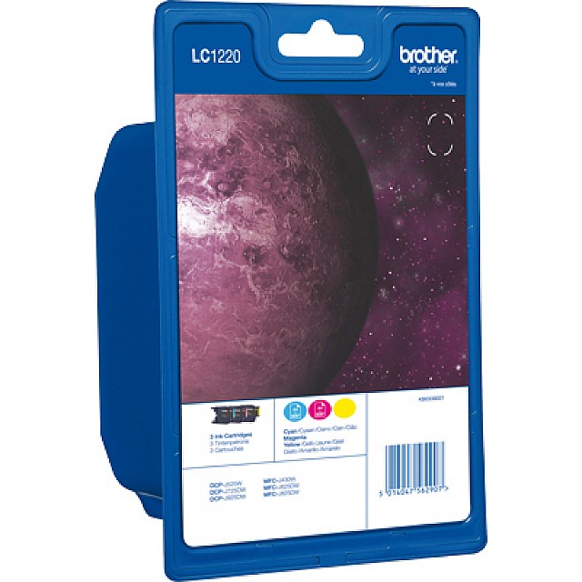 BROTHER LC-1220 inktcartridge drie kleuren standard capacity