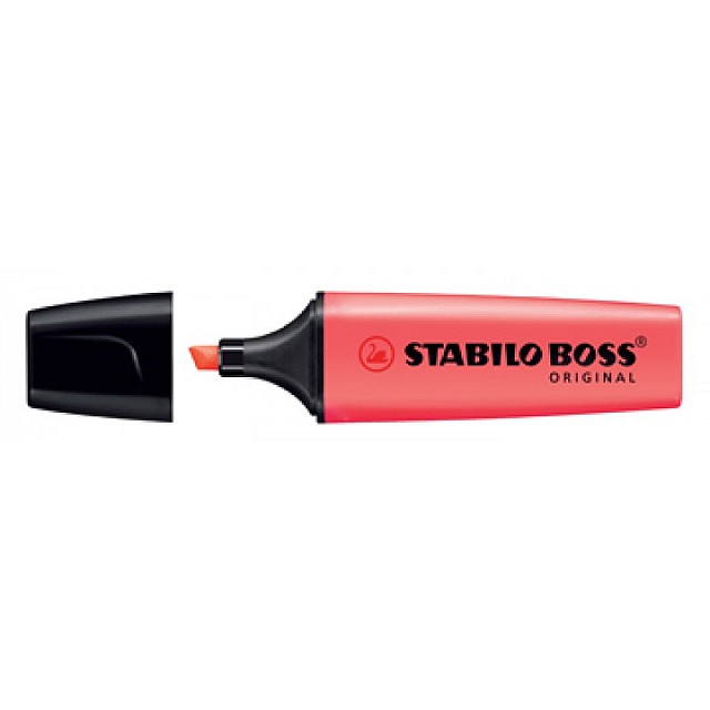STABILO BOSS 10ST FLUO ROOD - NETTO