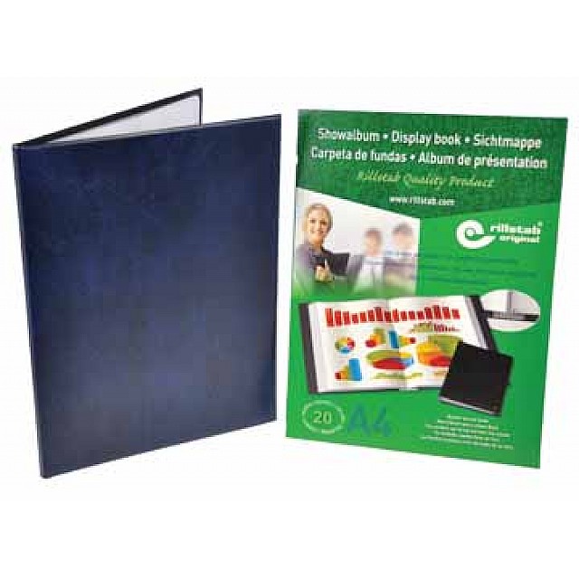 SHOWALBUM A4 30T BLAUW