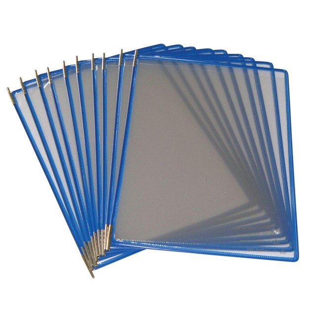10 TARIFOLD A4 BLAUW+5 RUITERS