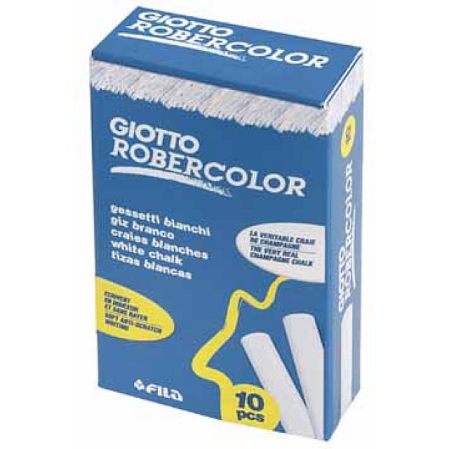 DS 10ST KRIJT WIT ROBERCOLOR
