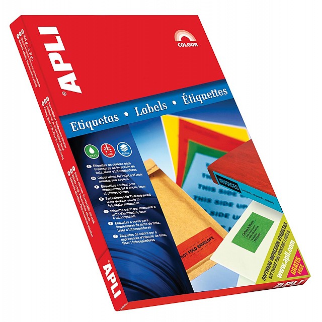ETIKET APLI BLAUW 2400X