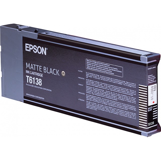EPSON T6138 inktcartridge matzwart standard capacity 110ml 1