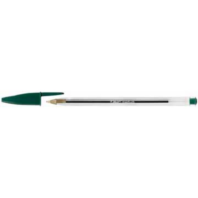 BALPEN BIC GROEN CRISTAL M