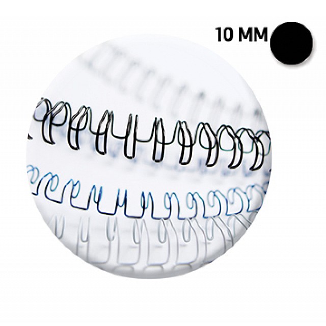 DS 100 SPIRAALR.MET.10MM ZWART