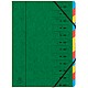 VOORORDNER 12 TABS GROEN