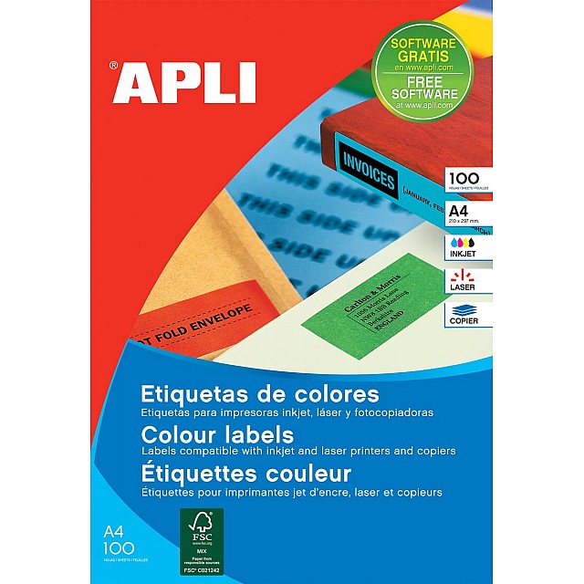 APLI 105X148 GEEL ILC 20P