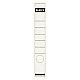 LEITZ RUGETIKET 4CM ZELFKLEVEND WIT