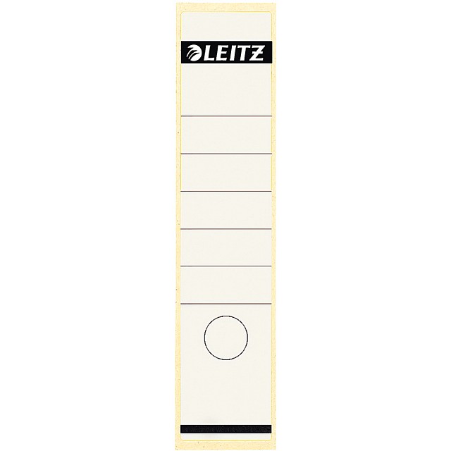 LEITZ RUGETIKET 8CM ZELFKLEVEND WIT