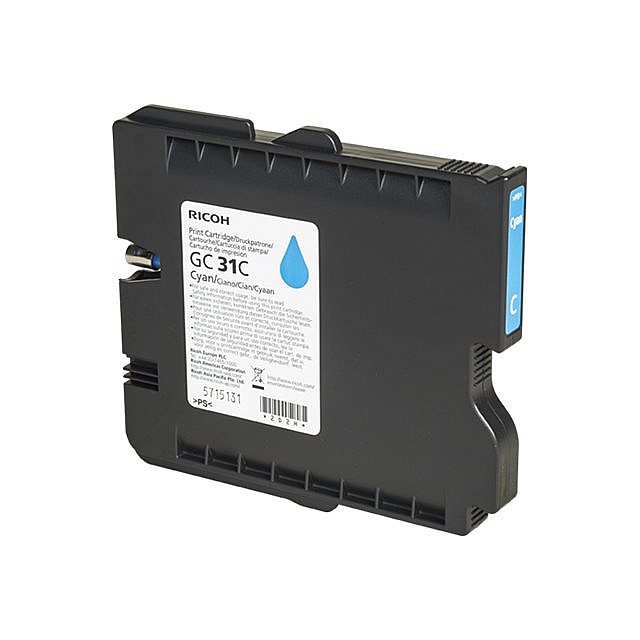 RICOH GC-31C gel cartridge cyaan standard capacity 1.000 pag