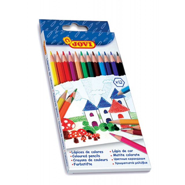 JOVI ETUI KARTON 12KLEURPOTLOD